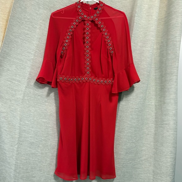 GUESS BY MARCIANO EMBELLISHED CUTOUT MINI DRESS - Picture 7 of 14